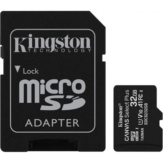 MEMORIA MICRO SD 32GB KINGSTON HC C10 + ADAPTADOR