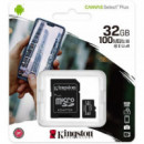 MEMORIA MICRO SD 32GB KINGSTON HC C10 + ADAPTADOR