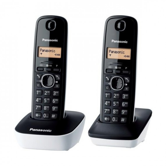 Telefono Inalámbrico PANASONIC KX-TG1612 Duo Blanco
