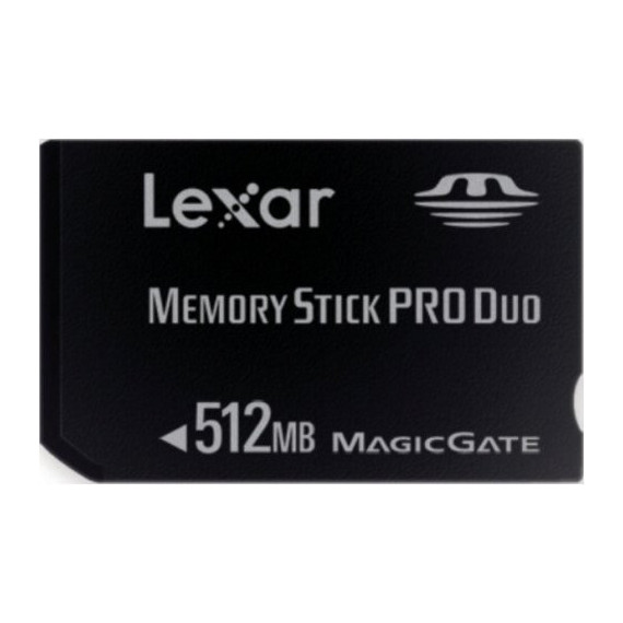 Tarjeta Memory Stick Pro Duo 512MB  LEXAR