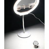 YONGNUO YN128II Lampe de maquillage LED avec miroir et support pour smartphone