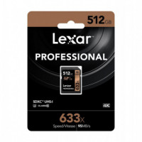 Tarjeta LEXAR Profesional Sd 633X de 512GB