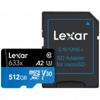 Tarjeta de Memoria LEXAR High-performance Microsdhc/microsdxc 633X Uhs-i 512GB
