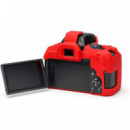 Funda Silicona EASYCOVER para Canon EOS850D Rojo