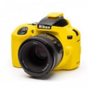 Funda Silicona EASYCOVER para Nikon D3500 Amarillo
