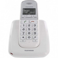 Teléfono Inalámbrico TELEFUNKEN TD301 Blanco