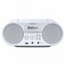 Radio Portátil SONY Boombox ZS-PS50 Blanco
