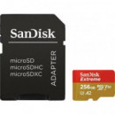 Tarjeta SANDISK Micro Sdxc Extreme A2 256GB Clase 10 Uhs-i