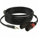 Cable Mini Jack St - 2 Xlr Macho 1MT  KLOTZ