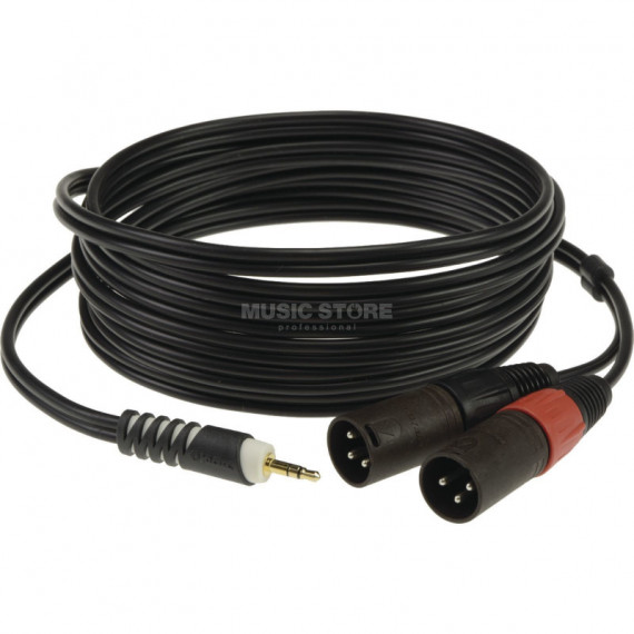 Cable Mini Jack St - 2 Xlr Macho 1MT  KLOTZ