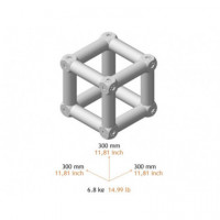 Cubo ALUMIN.CUADRAD.30*30  FANTEK