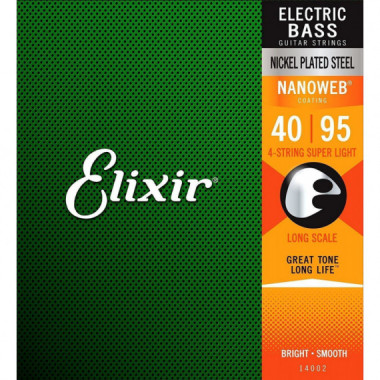 Elixir CEL14002 Juego Cuerdas bajo Bass Nanoweb Xl 40-95