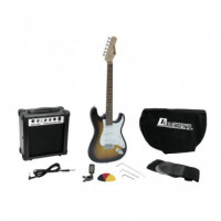 Dimavery EGS-1 Guitarra Electrica Set Ampli+funda+afin+correa  STEINIGKE
