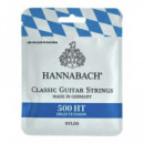 Hannabach 500HT Juego Cuerda Guitarra Clasica Tension Dura  GEWA