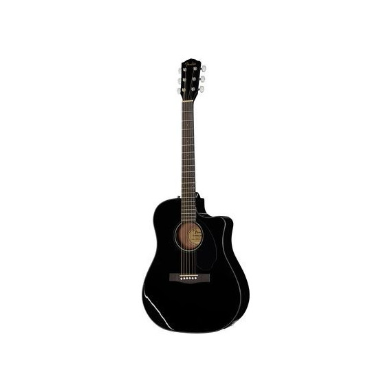 FENDER CD-60SCE Guitarra Electro Acustica Solid Wn Black