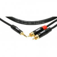 KLOTZ KY7-600 Stereo Mini Jack to 2 Rca 6 Meters Pro Cable