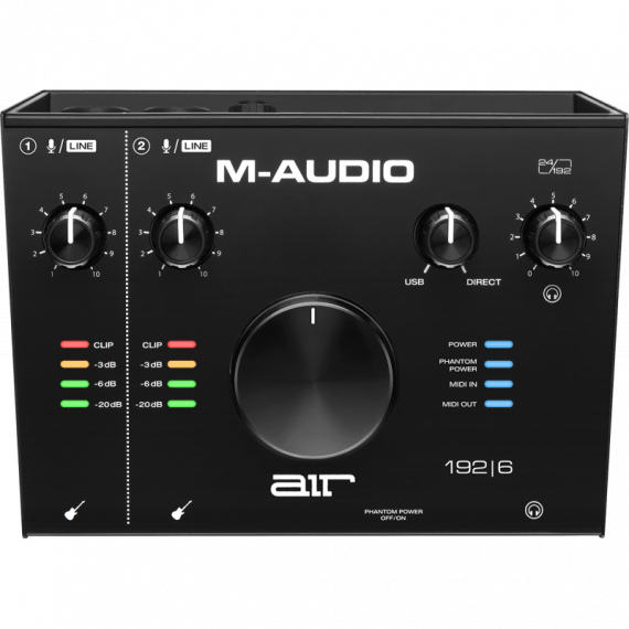 M Audio AIR192X6 Interface 2 In 2 Out 24 Bits 192 Khz Slida Auricular  M-AUDIO