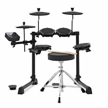 ALESIS Debut Electric Drum Kit 4 Pads 3 Cymbales Bass Drum Pedal and Hit Hat