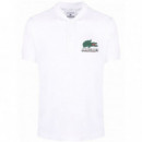 LACOSTE X Minecraft Short Sleeved Ribbed Collar Shirt