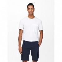 Only&amp;sons Navy Blue ONLY Bermuda Shorts