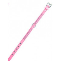 Fd Pink Glitter Leatherette Necklace 1.3*25 Cm FREEDOG