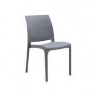 Silla Resina Serie Volga Gris BICA