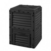 Compostera de Jardin 300 Litros 60.7X60.5X82.5CM Negra AIRMEC