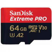 SANDISK 64GB Extreme Pro A2 64GB 200MB/S Microsdxc Card