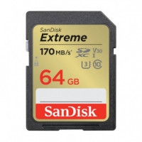 Tarjeta SANDISK Extreme Sd Uhs-i 64GB 170MB/S
