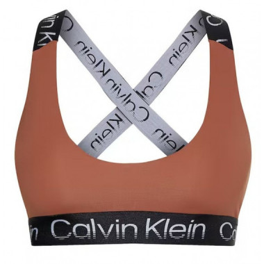 Top Calvin Klein sport cruzado marrón
