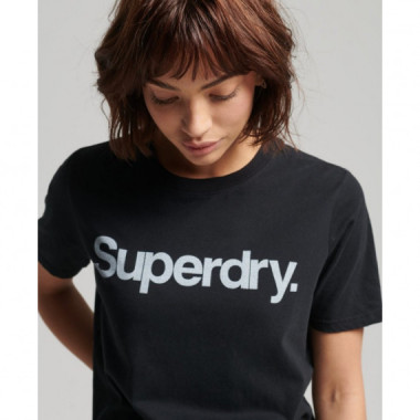 T-Shirt com logotipo Superdry