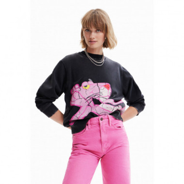 Desigual Pink Panther Sweatshirt Dark Grey