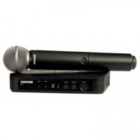 SHURE BLX24E/SM58 Microfono Inal. Mano Receptor Superficie 518-542 Mhz