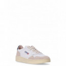 Zapatillas Hombre AUTRY AUTRY 01 Low Man Leat/suede Wht/blue