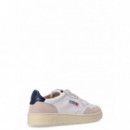 Zapatillas Hombre AUTRY AUTRY 01 Low Man Leat/suede Wht/blue