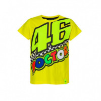 Camisa Valentino Rossi 20 Kid Yellow   VR46