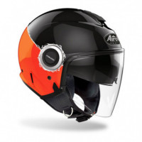 Casco Jet AIROH Helios Fluo Ngr Nar