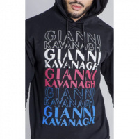 Gianni Kavanagh sweatshirt black multicolor logos