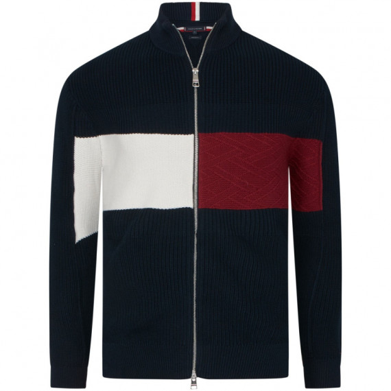 Jersey Hombre TOMMY HILFIGER Chest Colorblock Striped Zip Thr