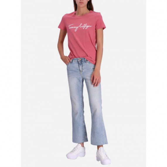Top Mujer TOMMY HILFIGER Crew Neck Graphic Tee