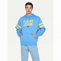 Tommy Jeans sweatshirt blue logo yellow