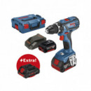 Atornillador BOSCH Gsr 18V-28+2.50AH+PROCORE 4.0AH+L-BOXX