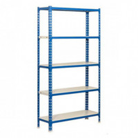Etagère Simonclick 5/400 Bleu-blanc 1800X800X400 Mm