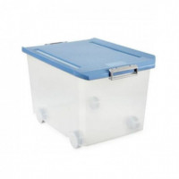 Boîte à usages multiples 60 litres avec roulettes Bleu PAL.11503.07 TATAY