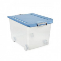 Caja Multiusos 60 Lt.c/ruedas Azul PAL.11503.07  TATAY