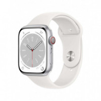 Apple Watch Series 8 GPS + Cellular 45MM Silver Aluminium (MP4J3TY/A)  APPLE