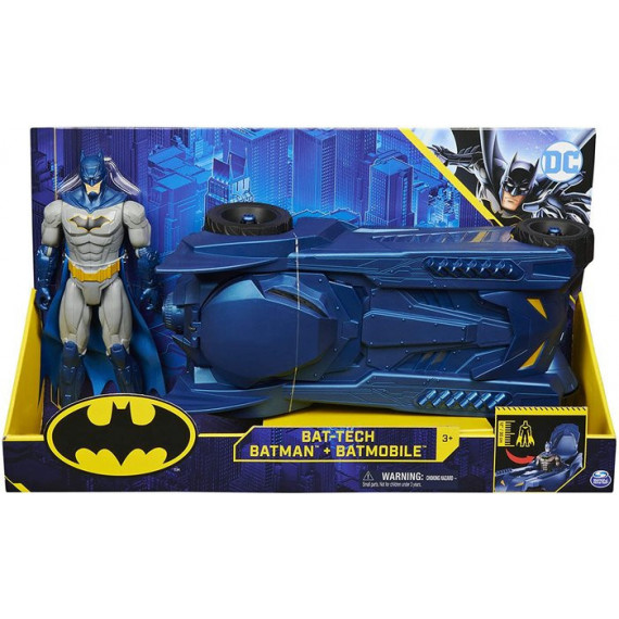 Batman Batmobil + Muñeco 30CM  BIZAK SUPER HEROES DC