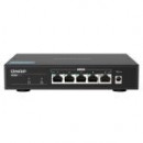 QNAP Switch No Gestionado 5 Puertos 2.5 Gbe QSW-1105-5T Actualice su Red a la Conectividad 2,5GBE Al Instante