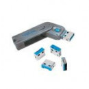 LOGILINK Adaptador Bloqueo Puerto USB AU0043 1 Llave Mas 4 Puertos