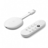 GOOGLE Chromecast X1 con GOOGLE TV Color Nieve 4K - Hdr - 60FPS - HDMI - Usb-c - Wifi Ac - Bt - Mando Control por Voz